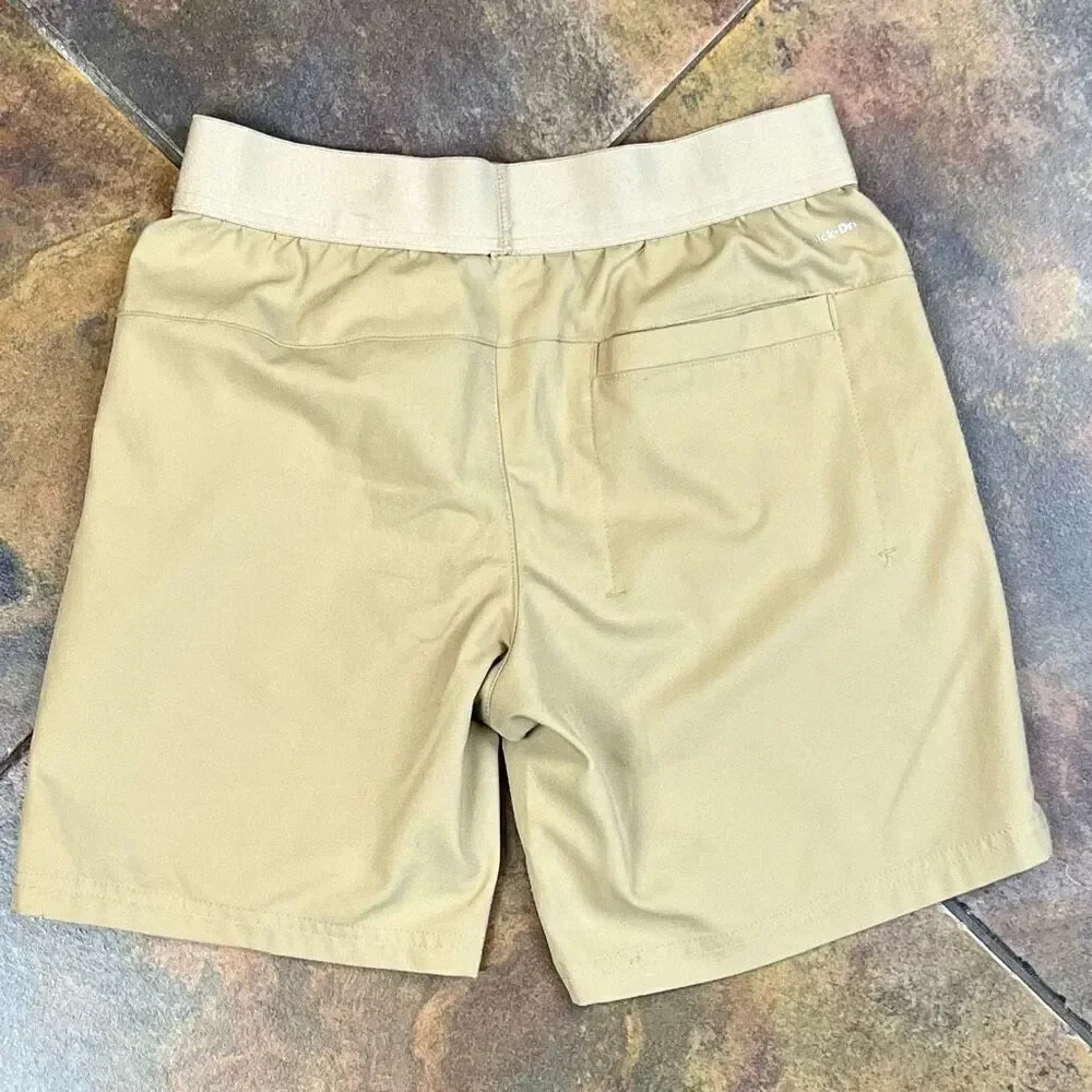 Xersion Girl’s Kahki Colored Quick Dry Athletic Shorts Medium 10/12